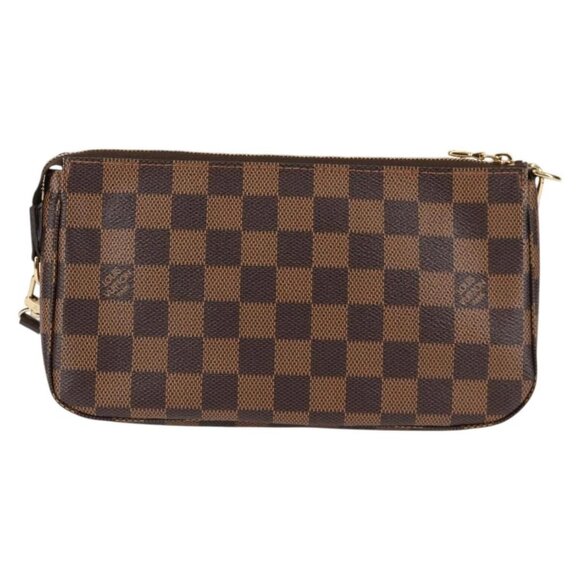 LOUIS VUITTON Damier Ebene Pochette Accessoires Pouch N41206 LV Auth 136130M - Picture 2 of 16